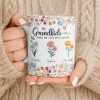 My Grandkids Make My Life More Grand With Flowers And Butterflies - Personalized Custom Coffee Mug - GRK115_MG