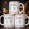 My Grandkids Make My Life More Grand With Flowers And Butterflies - Personalized Custom Coffee Mug - GRK115_MG