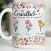 My Grandkids Make My Life More Grand With Flowers And Butterflies - Personalized Custom Coffee Mug - GRK115_MG