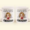 My Level Of Sarcasm Depends On Your Level Of Stupidity - Personalized Mug My Level Of Sarcasm Depends On Your Level Of Stupidity - Personalized Mug