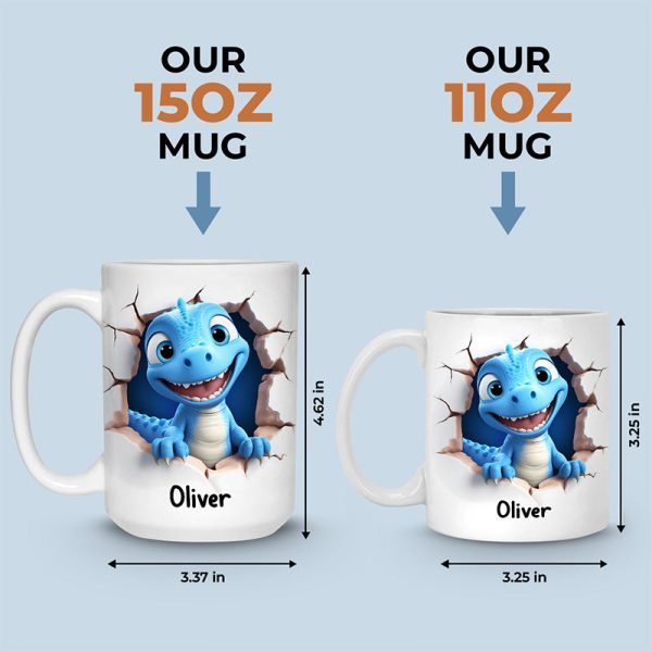 My Little Dino - Family Personalized Custom 3D Mug - Christmas Gift For Family Members My Little Dino - Family Personalized Custom 3D Mug - Christmas Gift For Family Members