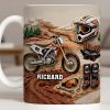My Moto Enthusiast With Motorcycle And Gear - Personalized Custom Coffee Mug - HOB097_MG