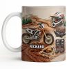 My Moto Enthusiast With Motorcycle And Gear - Personalized Custom Coffee Mug - HOB097_MG