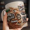 My Moto Enthusiast With Motorcycle And Gear - Personalized Custom Coffee Mug - HOB097_MG
