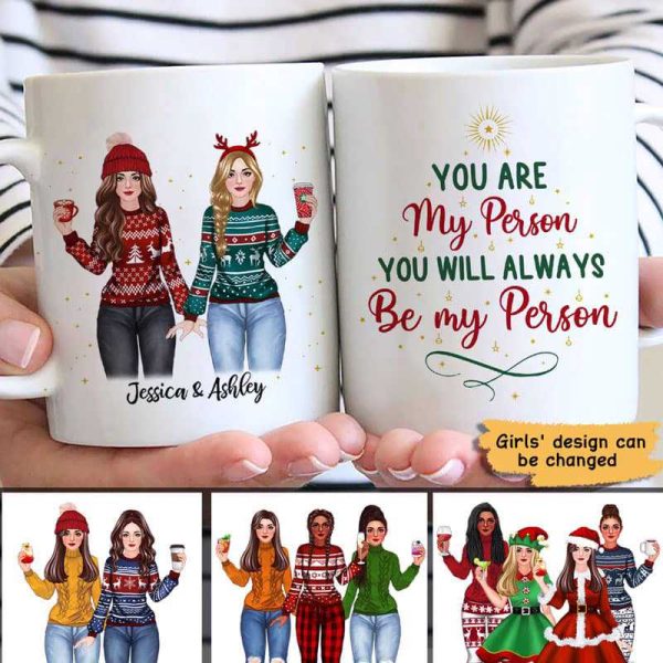 My Person Christmas Besties Personalized Mug My Person Christmas Besties Personalized Mug