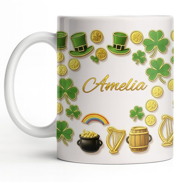 My Shamrock Leprechaun Hat And Rainbow Mug - Personalized Custom Coffee Mug - FAM802_MG My Shamrock Leprechaun Hat And Rainbow Mug - Personalized Custom Coffee Mug - FAM802_MG