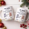 My Sister Forever With State Outlines And Flowers - Personalized Custom Coffee Mug - SIS010_MG My Sister Forever With State Outlines And Flowers - Personalized Custom Coffee Mug - SIS010_MG