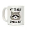 My Trash Sparks Joy Raccoon Coffee Mug My Trash Sparks Joy Raccoon Coffee Mug