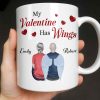 My Valentine Has Wings Angel Wings Design - Personalized Custom Coffee Mug - CPL1367_MG My Valentine Has Wings Angel Wings Design - Personalized Custom Coffee Mug - CPL1367_MG