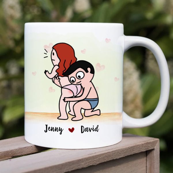 My Wife Is The Most Amazing Mom, Gift For Couple, Personalized Mug, Butt Mug, Mother's Day Gift