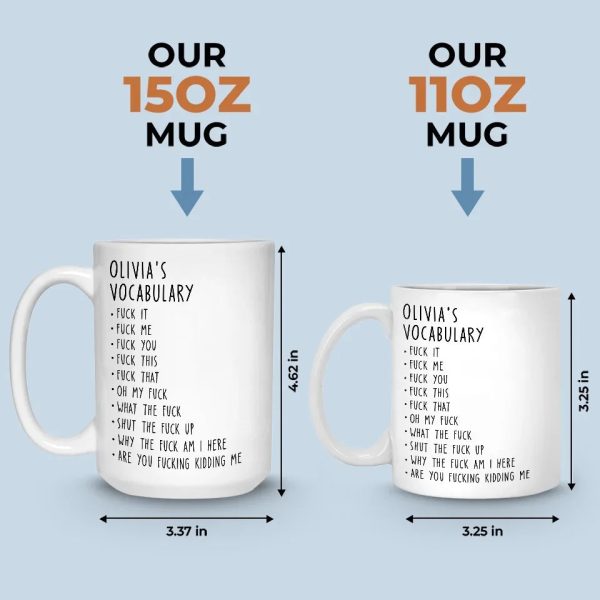 My Work Lexicon - Coworker Personalized Custom Mug - Gift For Coworkers, Work Friends, Colleagues