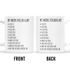 My Work Vocabulary Playfully Censored Coffee Mug - Personalized Custom Coffee Mug - COL029_MG