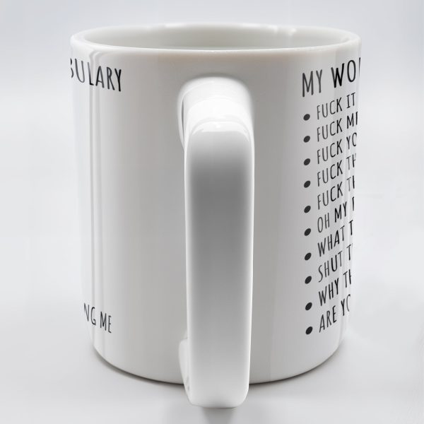 My Work Vocabulary Playfully Censored Coffee Mug - Personalized Custom Coffee Mug - COL029_MG