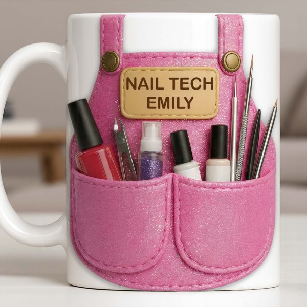 Nail Tech Essential Tools Design - Personalized Custom Coffee Mug - JBS088_MG Nail Tech Essential Tools Design - Personalized Custom Coffee Mug - JBS088_MG