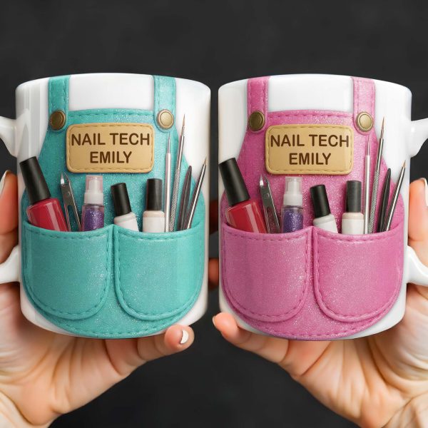 Nail Tech Essential Tools Design - Personalized Custom Coffee Mug - JBS088_MG Nail Tech Essential Tools Design - Personalized Custom Coffee Mug - JBS088_MG