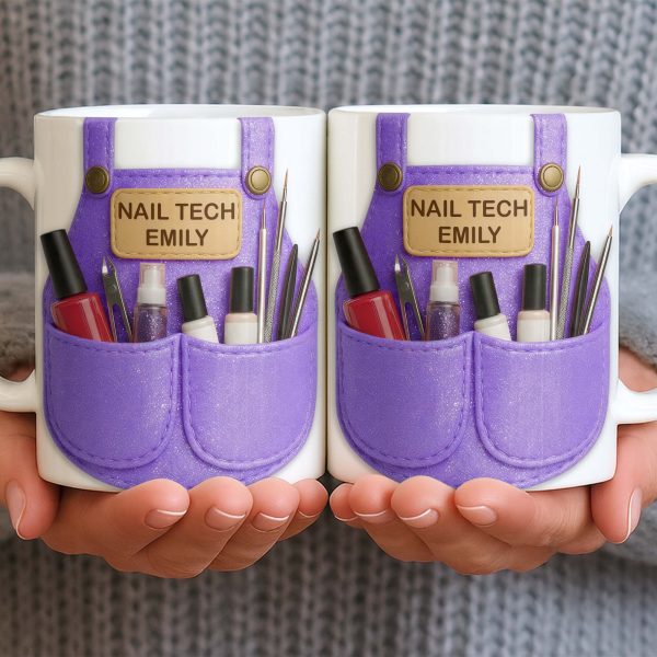 Nail Tech Essential Tools Design - Personalized Custom Coffee Mug - JBS088_MG Nail Tech Essential Tools Design - Personalized Custom Coffee Mug - JBS088_MG