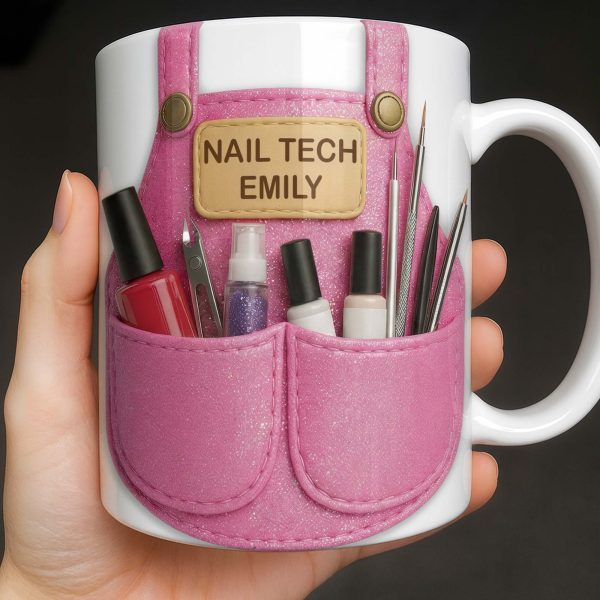 Nail Tech Essential Tools Design - Personalized Custom Coffee Mug - JBS088_MG Nail Tech Essential Tools Design - Personalized Custom Coffee Mug - JBS088_MG