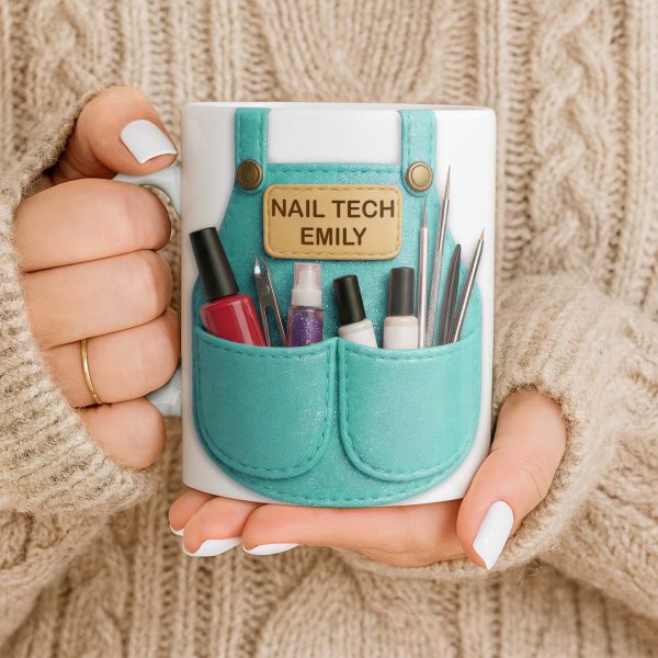 Nail Tech Essential Tools Design - Personalized Custom Coffee Mug - JBS088_MG Nail Tech Essential Tools Design - Personalized Custom Coffee Mug - JBS088_MG