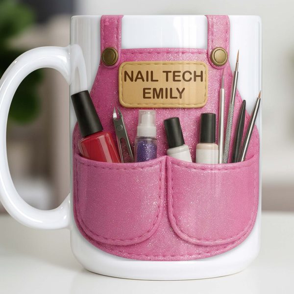 Nail Tech Essential Tools Design - Personalized Custom Coffee Mug - JBS088_MG Nail Tech Essential Tools Design - Personalized Custom Coffee Mug - JBS088_MG