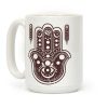 Namaste Hamsa Hand Coffee Mug Namaste Hamsa Hand Coffee Mug