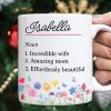Name Definition With Feminine Wildflower - Personalized Mug Name Definition With Feminine Wildflower - Personalized Mug