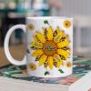 Nana Sunflower - Personalized 3D Inflated Effect Ceramic Mug - Gift For Mom, Grandma, Mother's Day NA94 Nana Sunflower - Personalized 3D Inflated Effect Ceramic Mug - Gift For Mom, Grandma, Mother's Day NA94