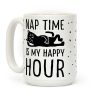 Nap Time Is My Happy Hour Cat Coffee Mug Nap Time Is My Happy Hour Cat Coffee Mug