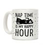 Nap Time Is My Happy Hour Cat Coffee Mug Nap Time Is My Happy Hour Cat Coffee Mug