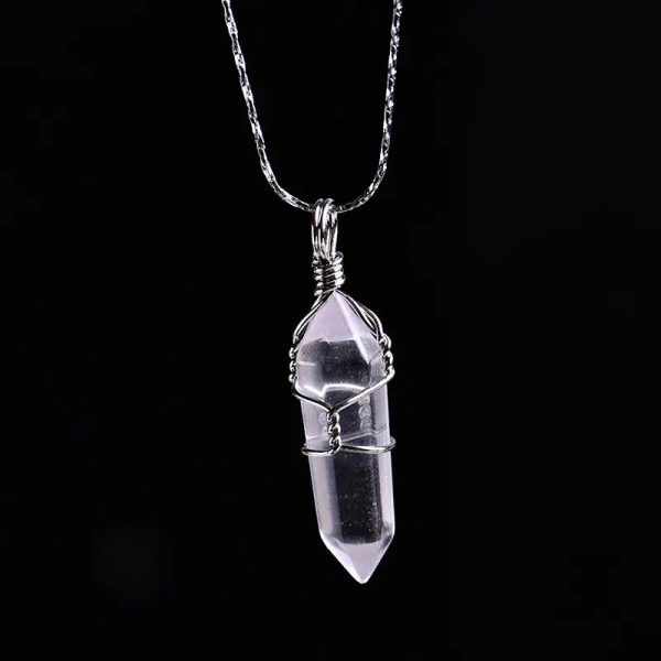 Natural Amethyst Crystal Point Pendant: Diy Jewelry Gift Natural Amethyst Crystal Point Pendant: Diy Jewelry Gift
