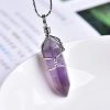 Natural Amethyst Crystal Point Pendant: Diy Jewelry Gift Natural Amethyst Crystal Point Pendant: Diy Jewelry Gift