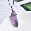 Natural Amethyst Crystal Point Pendant: Diy Jewelry Gift Natural Amethyst Crystal Point Pendant: Diy Jewelry Gift