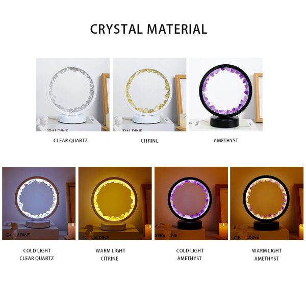 Natural Gemstone Crystal Lamp Natural Gemstone Crystal Lamp