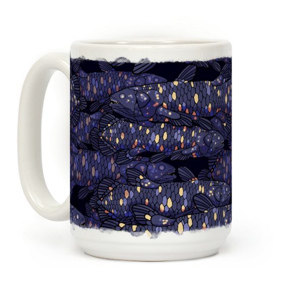 Nautical Coelacanth Fish Coffee Mug Nautical Coelacanth Fish Coffee Mug