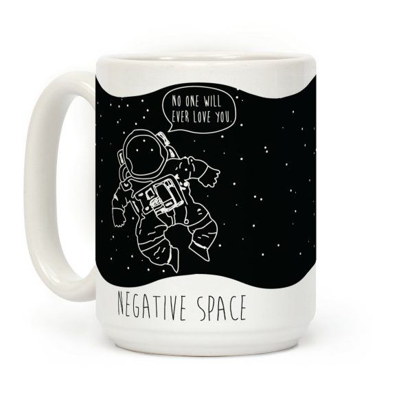 Negative Space Man Coffee Mug Negative Space Man Coffee Mug
