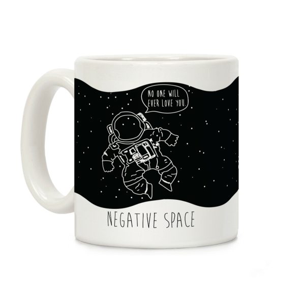 Negative Space Man Coffee Mug Negative Space Man Coffee Mug