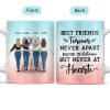 Never At Heart - Gift For Besties, Best Friends, BFF - Personalized Custom White Edge-To-Edge Mug Never At Heart - Gift For Besties, Best Friends, BFF - Personalized Custom White Edge-To-Edge Mug