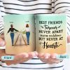 Never At Heart - Gift For Besties, Best Friends, BFF - Personalized Custom White Edge-To-Edge Mug Never At Heart - Gift For Besties, Best Friends, BFF - Personalized Custom White Edge-To-Edge Mug