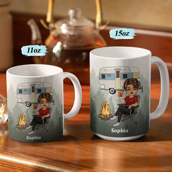 Never Dreamed I'd Grow Up To Be A Super Sexy Camping Lady - Personalized Custom White Edge-to-Edge Mug Never Dreamed I'd Grow Up To Be A Super Sexy Camping Lady - Personalized Custom White Edge-to-Edge Mug