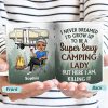 Never Dreamed I'd Grow Up To Be A Super Sexy Camping Lady - Personalized Custom White Edge-to-Edge Mug Never Dreamed I'd Grow Up To Be A Super Sexy Camping Lady - Personalized Custom White Edge-to-Edge Mug