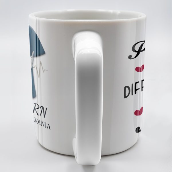 Never Forget The Difference That You Make, Heartbeat And Medical Scrubs - Personalized Custom Coffee Mug - GRAD271_MG Never Forget The Difference That You Make, Heartbeat And Medical Scrubs - Personalized Custom Coffee Mug - GRAD271_MG