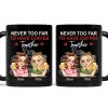 Never Too Far To Have Coffee Together - Personalized Mug Never Too Far To Have Coffee Together - Personalized Mug