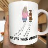 Never Walk Alone Dog Cat - Personalized Mug Never Walk Alone Dog Cat - Personalized Mug