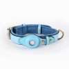 New Leather Airtag Dog Collar Pet Adjustable Collar