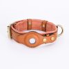 New Leather Airtag Dog Collar Pet Adjustable Collar