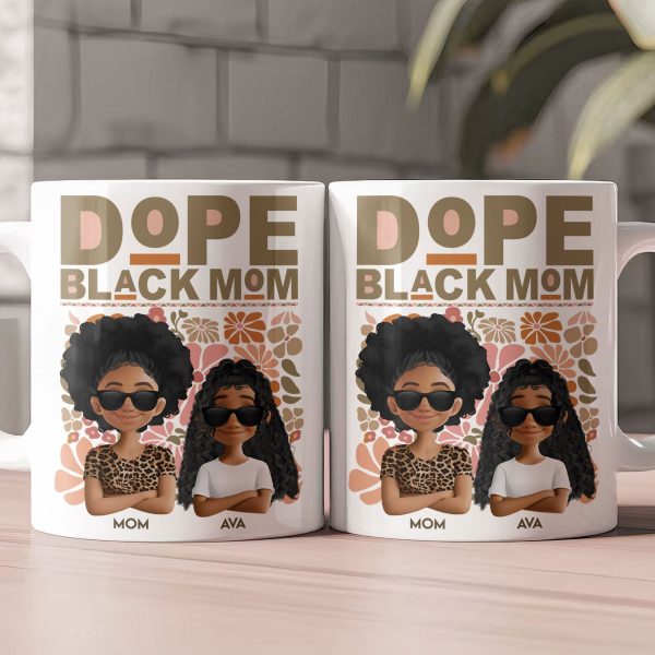 New Version Dope Mom - Personalized Mug New Version Dope Mom - Personalized Mug