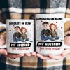 New Version Funny Couple Congrats On Being My Husband - Personalized Mug New Version Funny Couple Congrats On Being My Husband - Personalized Mug