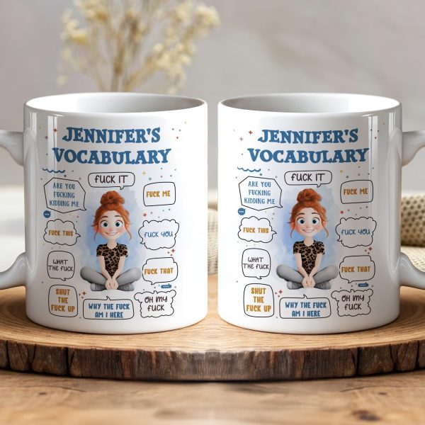New Version Funny F*ck Vocabulary - Personalized Mug New Version Funny F*ck Vocabulary - Personalized Mug
