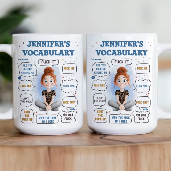 New Version Funny F*ck Vocabulary - Personalized Mug New Version Funny F*ck Vocabulary - Personalized Mug