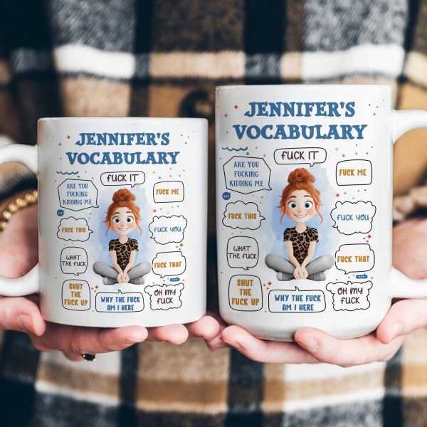 New Version Funny F*ck Vocabulary - Personalized Mug New Version Funny F*ck Vocabulary - Personalized Mug