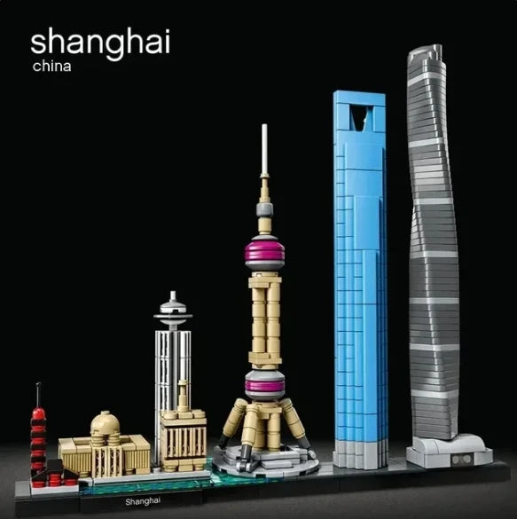 New York London Pairs Dubai Lanmark City Skyline Building Blocks New York London Pairs Dubai Lanmark City Skyline Building Blocks